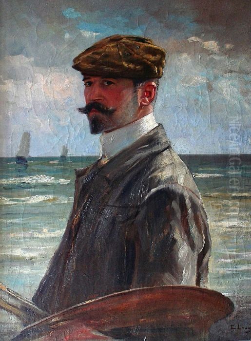 Self-portrait Oil Painting by Edmond Louyot