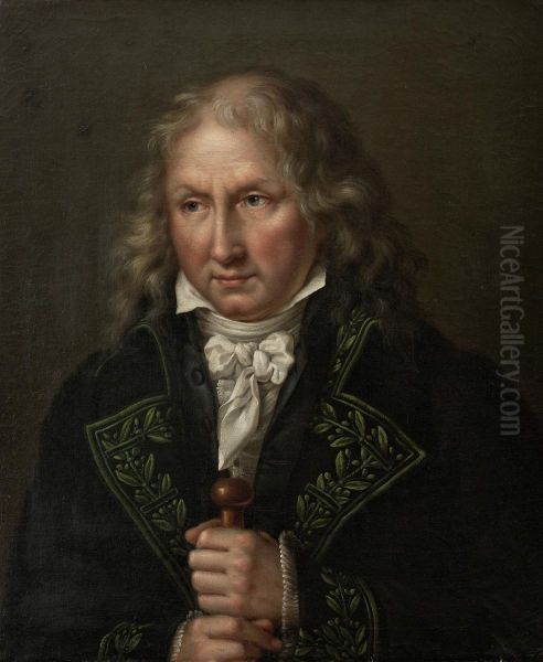 Portrait of Bernardin de Saint-Pierre Oil Painting by Elizabeth Harvey