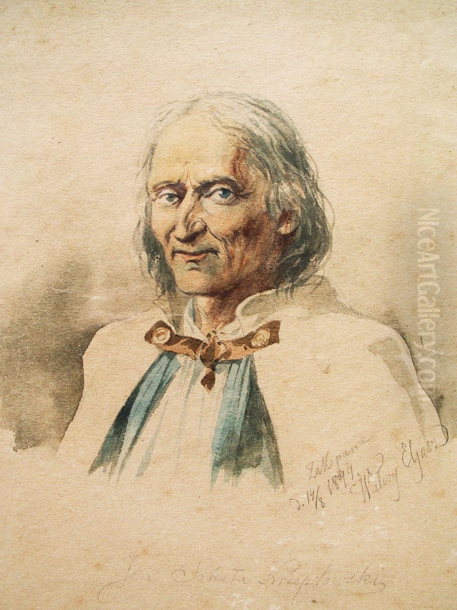 Sabala - Jan Krzeptowski Oil Painting by Walery Eljasz Radzikowski