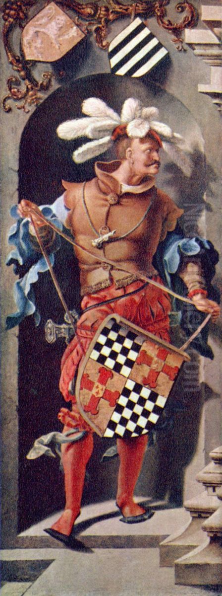 Portrat des Jakob Florisz van Montfort Oil Painting by Lucas Van Leyden