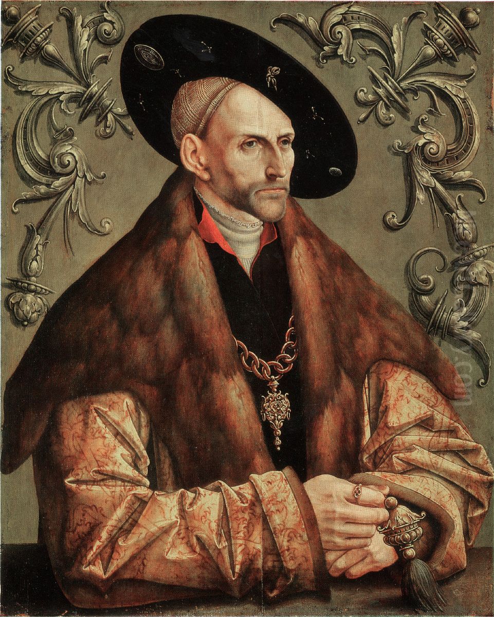 Portrait of Edzard I, Count of Oost-Friesland Oil Painting by Jacob Cornelisz Van Oostsanen Portrait of Edzard I, Count of Oost-Friesland Oil Painting by Jacob Cornelisz Van Oostsanen