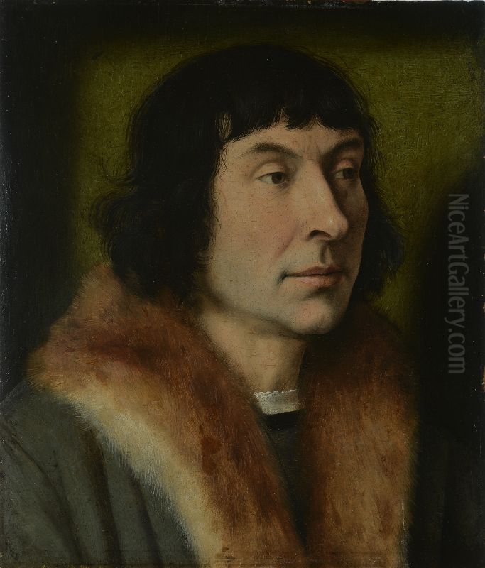 Portrait of Petrus Aegidius (1486-1533) Oil Painting by Quinten Metsys