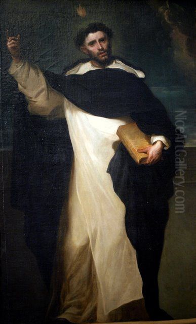 San Domenico Guzman Oil Painting by Claudio Coello