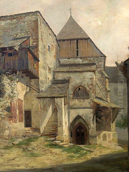 A Chapel at Gmunden Oil Painting by Manes, Josef