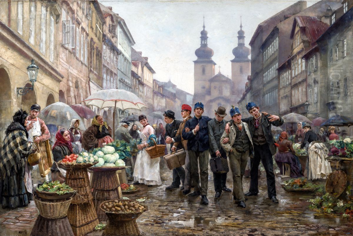 Rekruti Oil Painting by Vojtech Bartonek