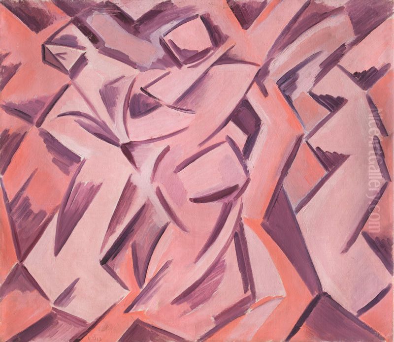 Tri pradleny Oil Painting by Vaclav Spala