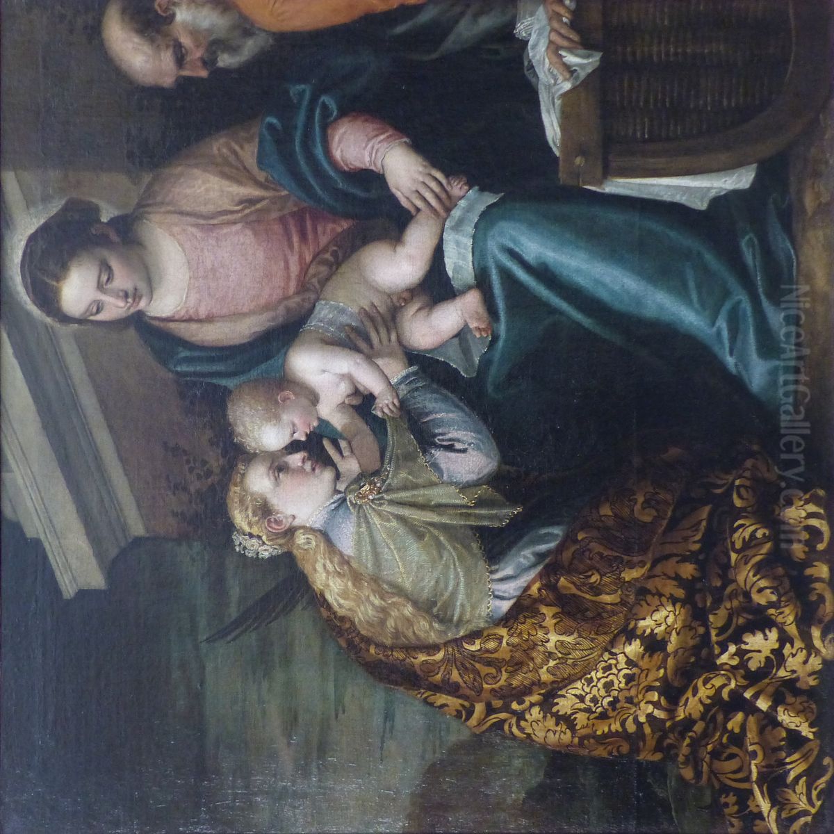 Le  Mariage  de  sainte  Catherine Oil Painting by Paolo Veronese (Caliari)