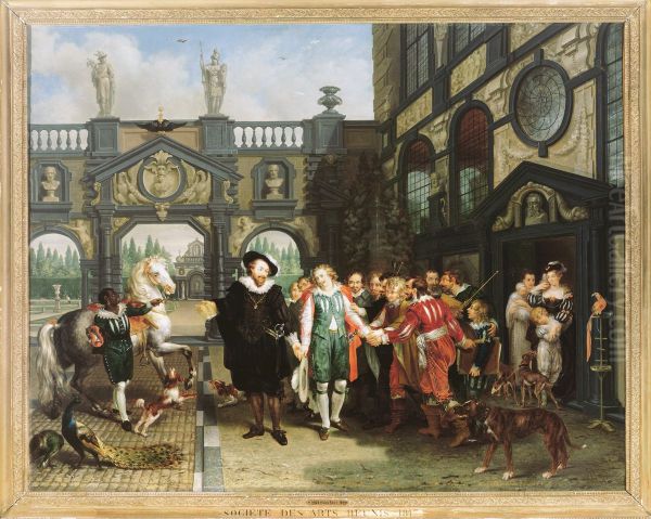 Farewell to Van Dyck Oil Painting by Philippe-Jacques van Bree