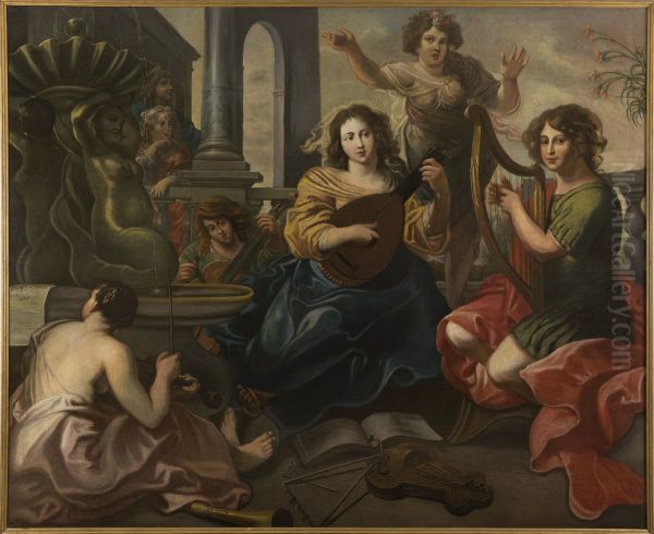 Musica Oil Painting by Cornelis Schut