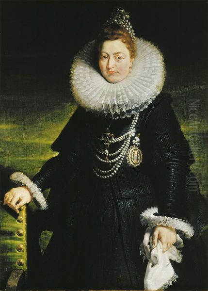 Portret van aartshertogin Isabella Oil Painting by (studio of) Rubens, Peter Paul