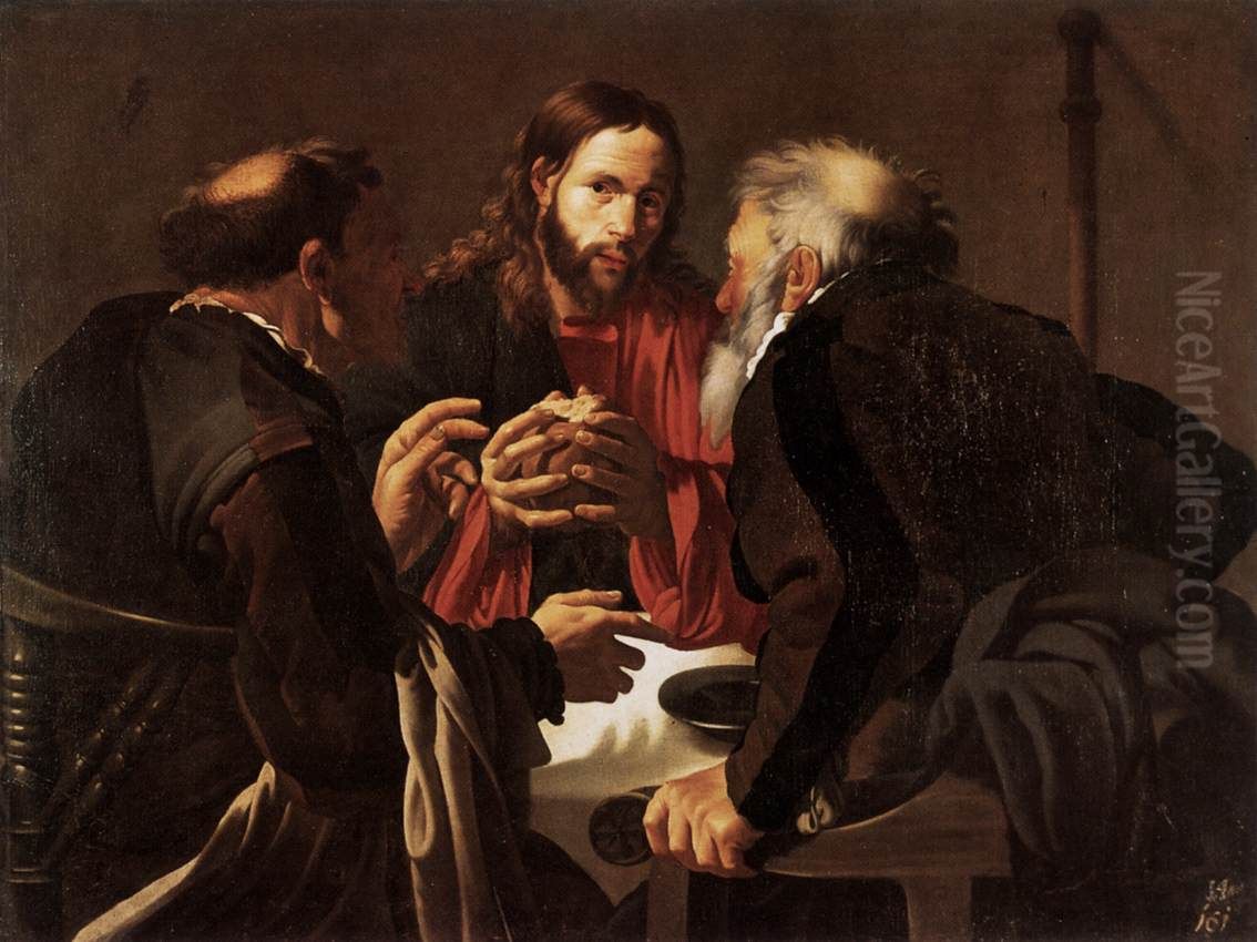 Abendmahl in Emmaus Oil Painting by Hendrick Ter Brugghen