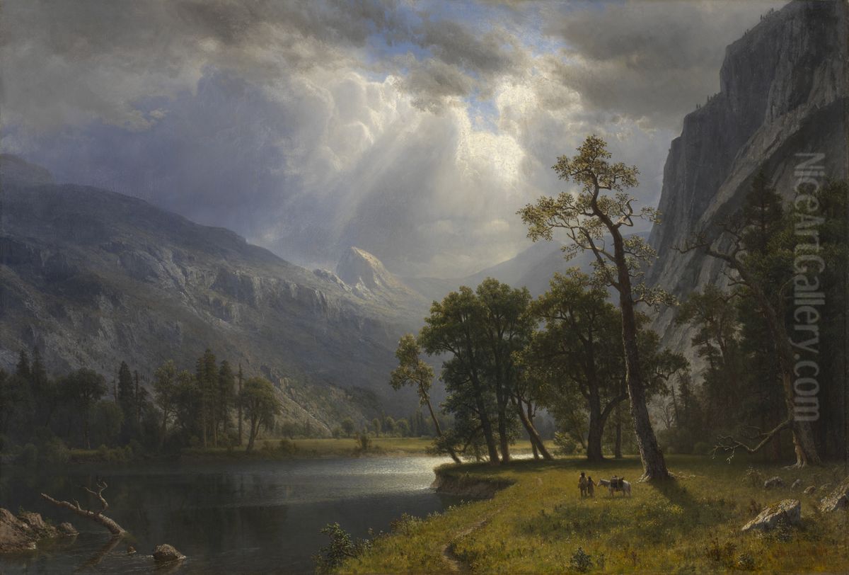 Mount Starr King, Yosemite Oil Painting by Albert Bierstadt