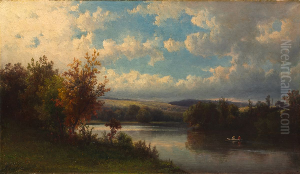 Landscape near Granby, Connecticut Oil Painting by Hendrik Dirk Kruseman van Elten