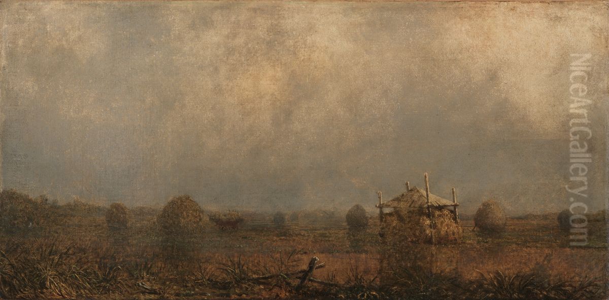 High Tide on the Marshes Oil Painting by Martin Johnson Heade