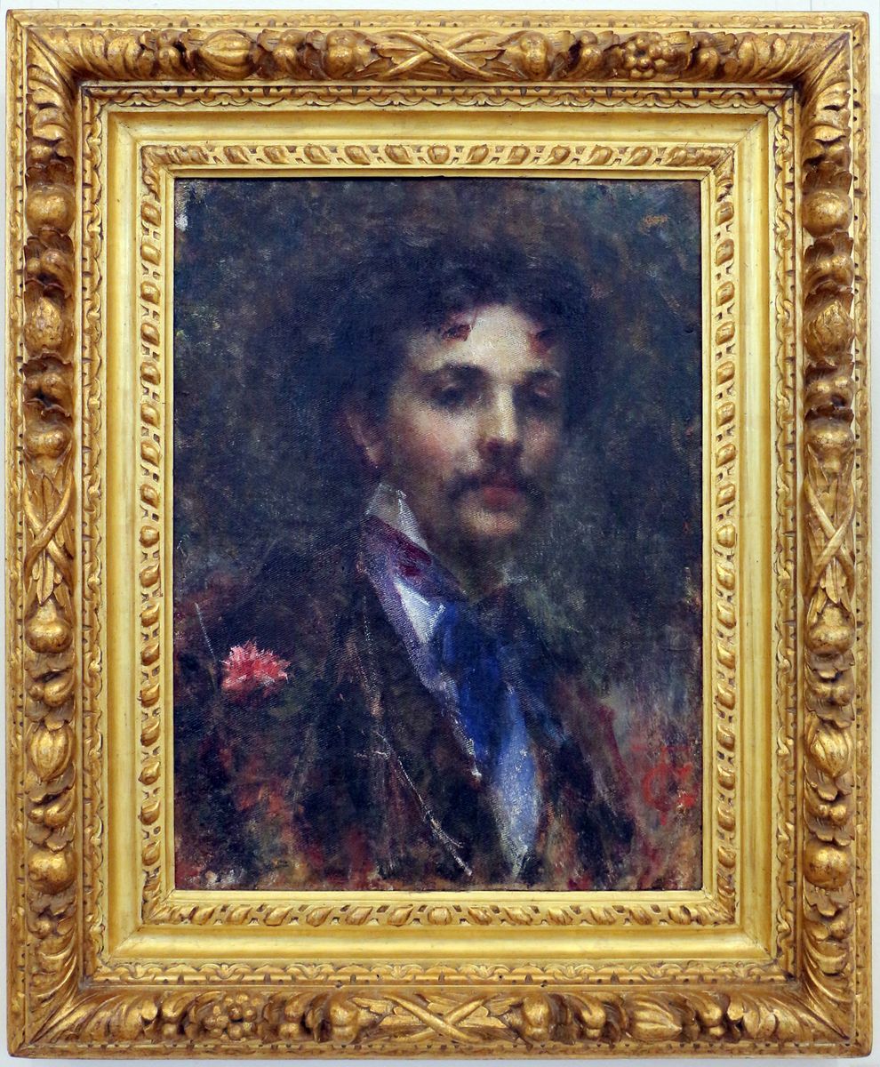 Portrait of Luigi Luvoni Oil Painting by Tranquillo Cremona