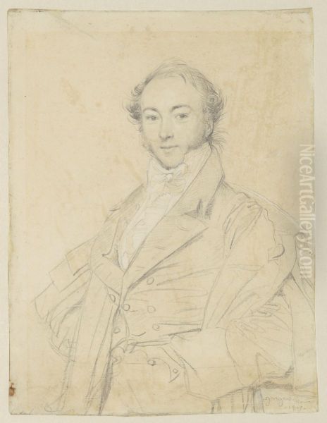 Portrait of the Painter Picot Oil Painting by Jean Auguste Dominique Ingres