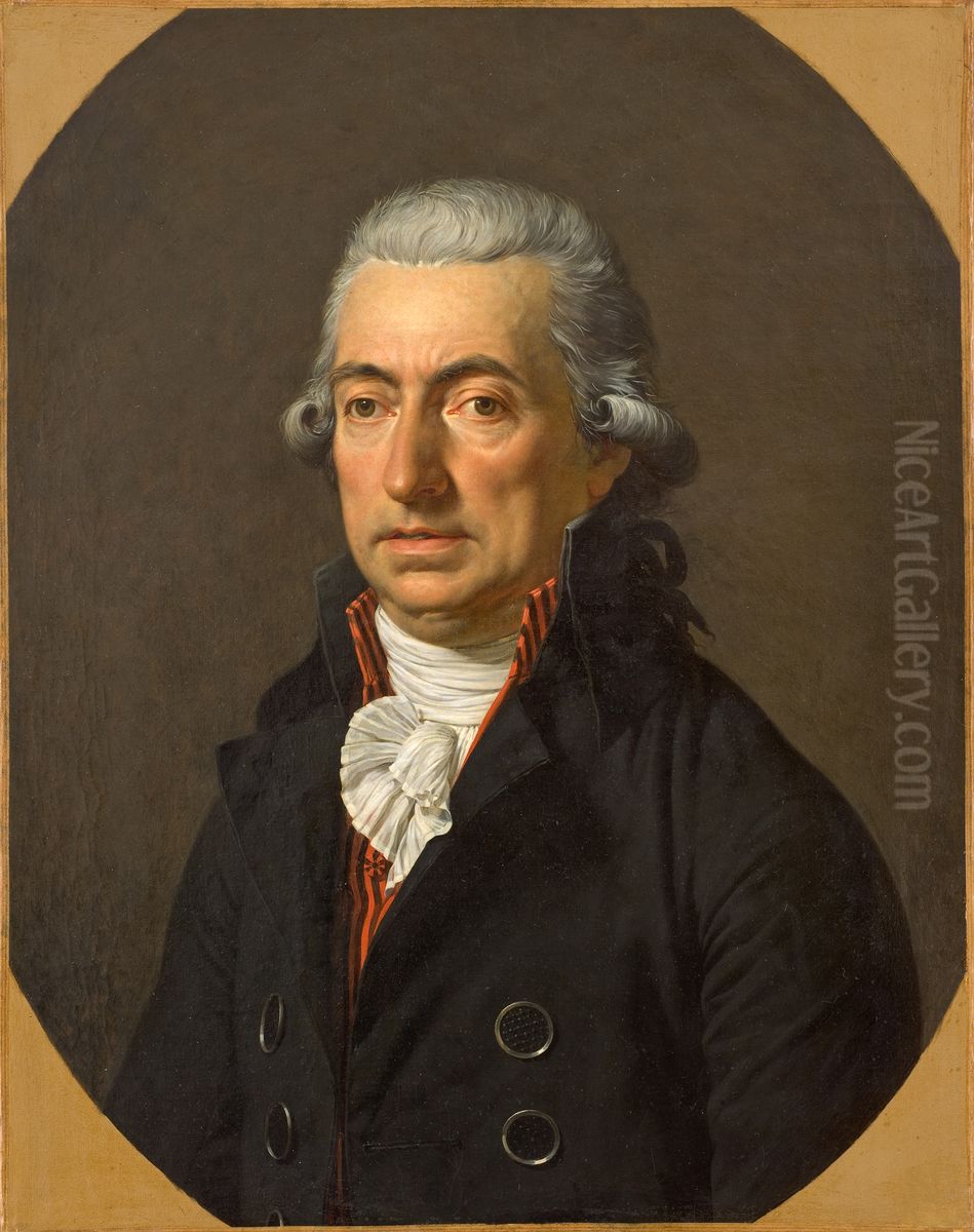 Portrait de M. Joseph Fabre, pere de l'Artiste Oil Painting by Francois-Xavier Fabre