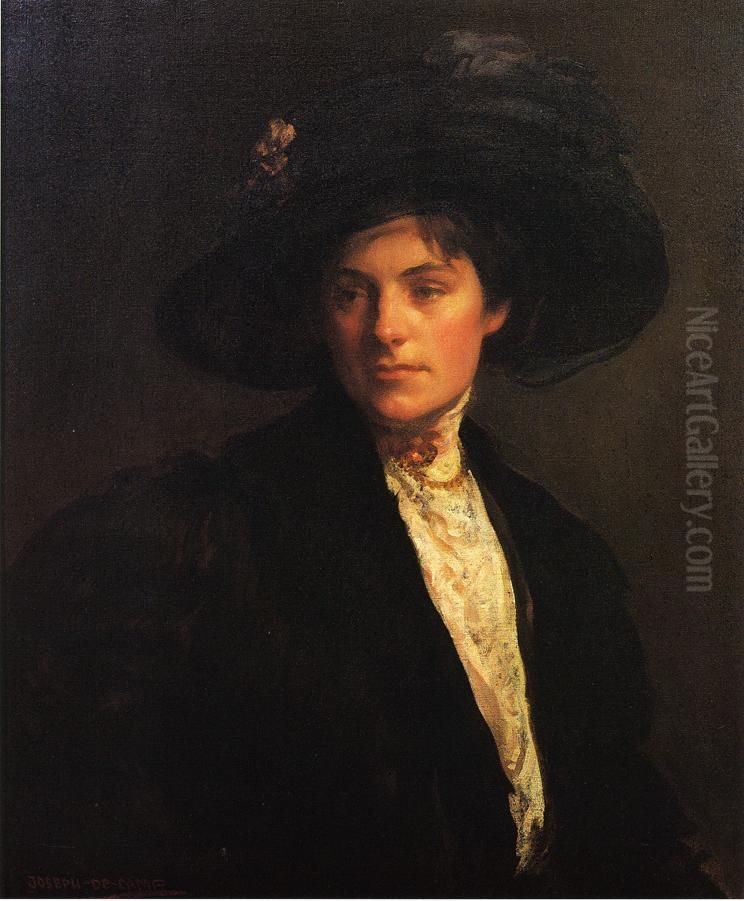 The Fur Jacket Oil Painting by Joseph DeCamp