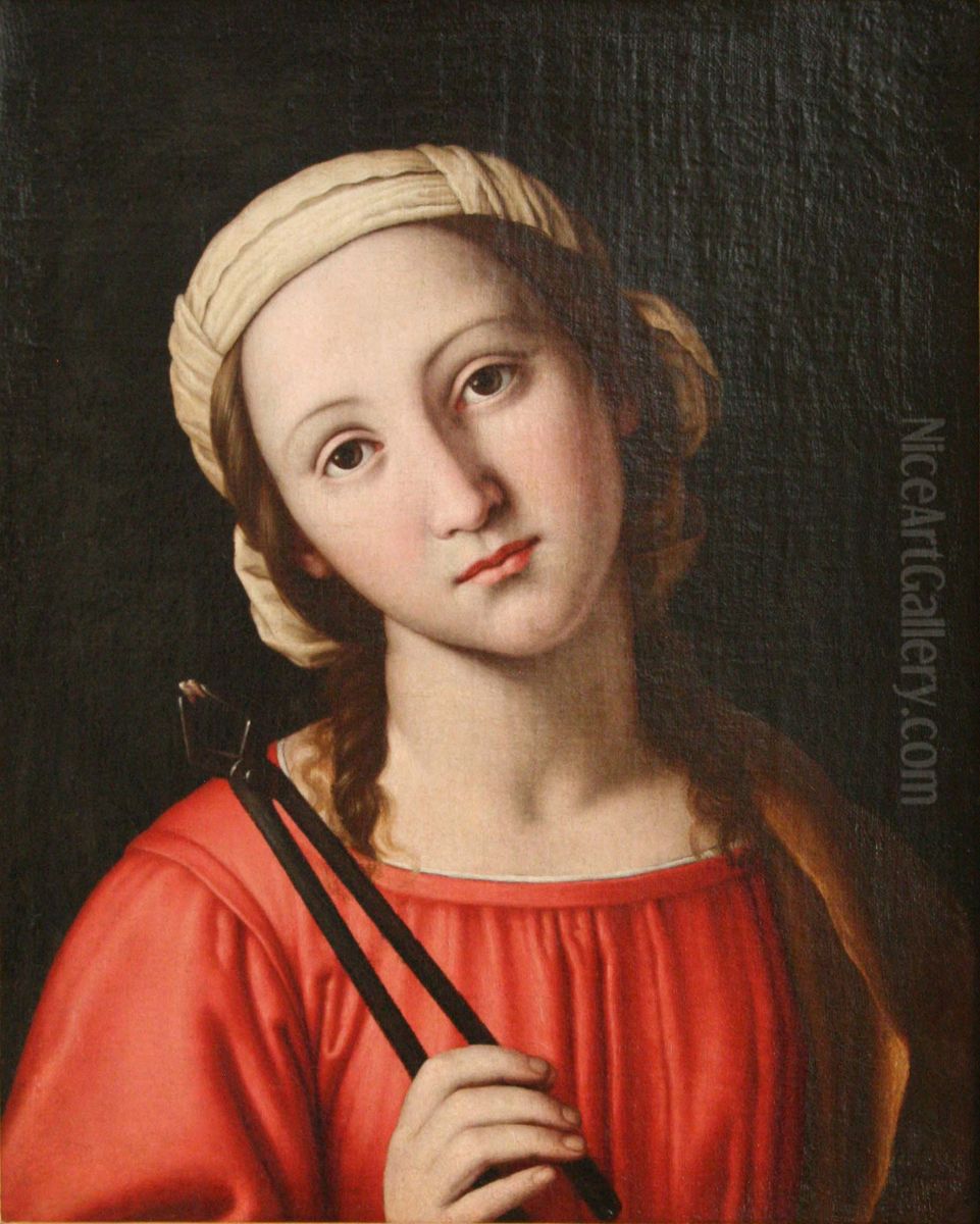 Sainte Apolline Oil Painting by Giovanni Battista Salvi da Sassoferrato