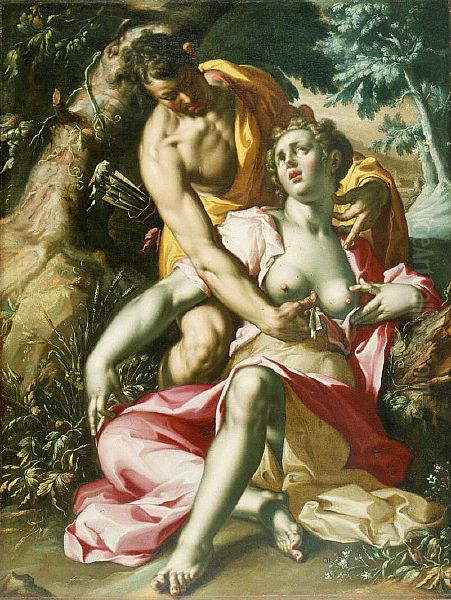 The Death of Procris Oil Painting by Joachim Wtewael