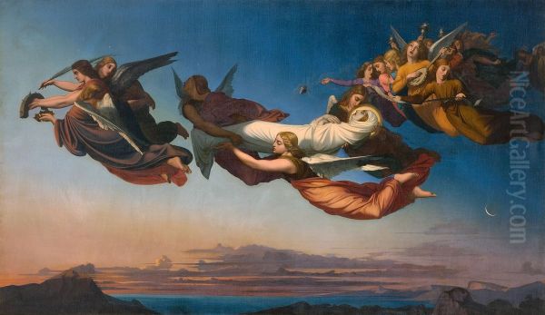 St Catherine of Alexandria Oil Painting by Henri Lehmann