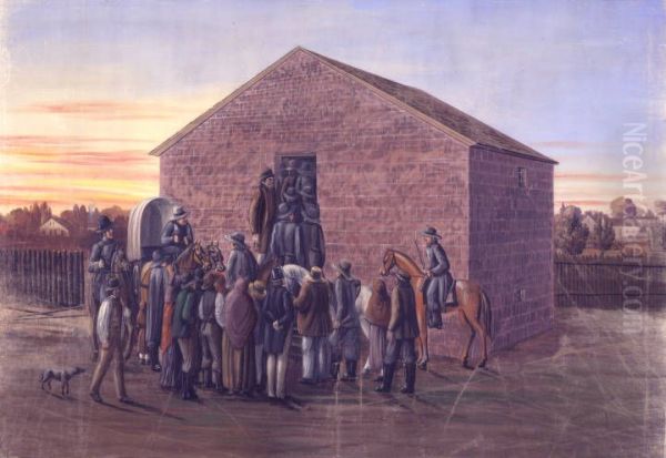 Mormon Panorama Oil Painting by C. C. A. Christensen
