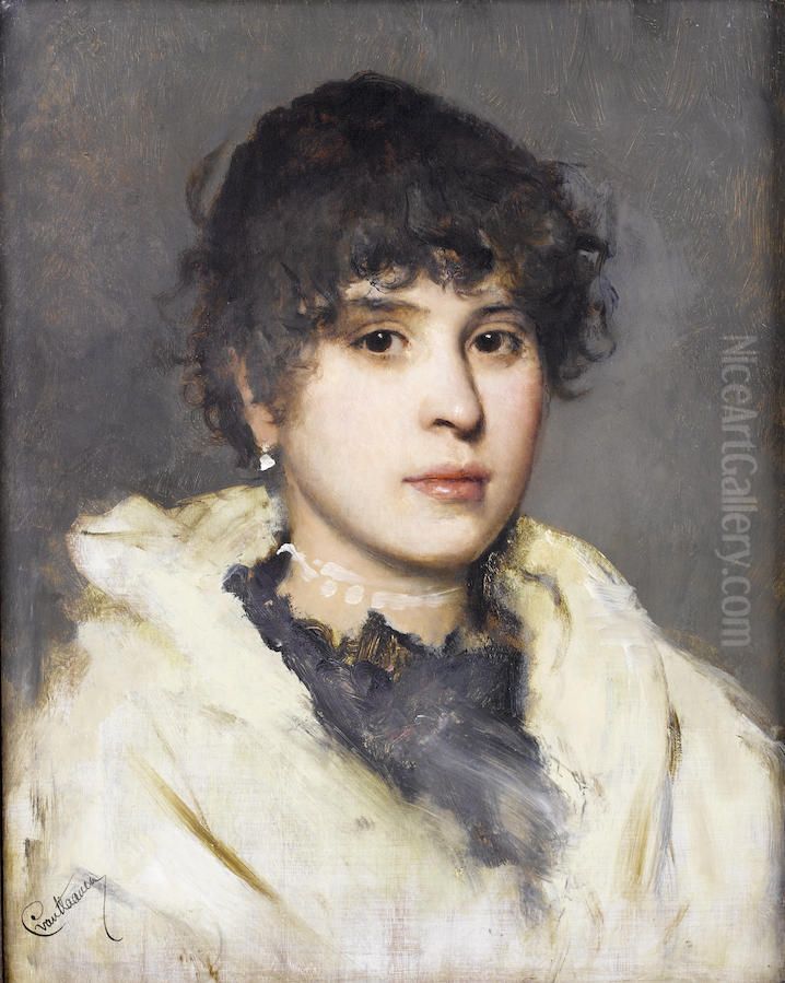 The Venetian girl. Oil Painting by Cecil van Haanen