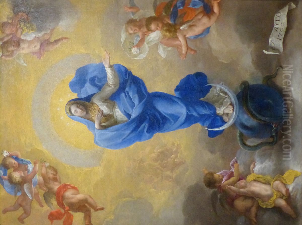 The Immaculate Conception Oil Painting by Antoine Rivalz