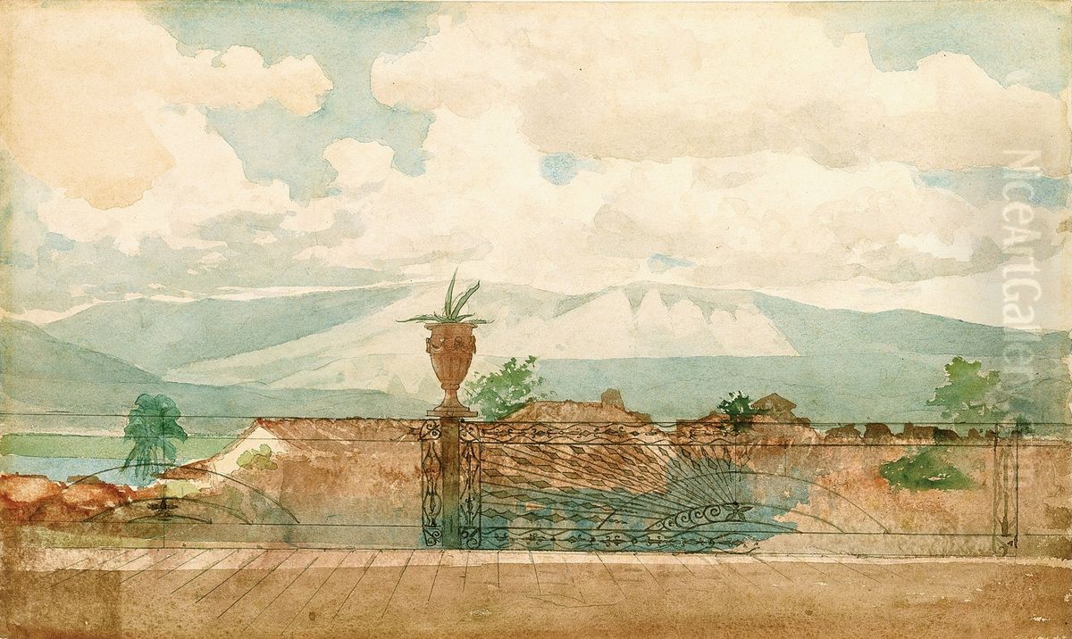 Balcony in Cuba Oil Painting by Winslow Homer