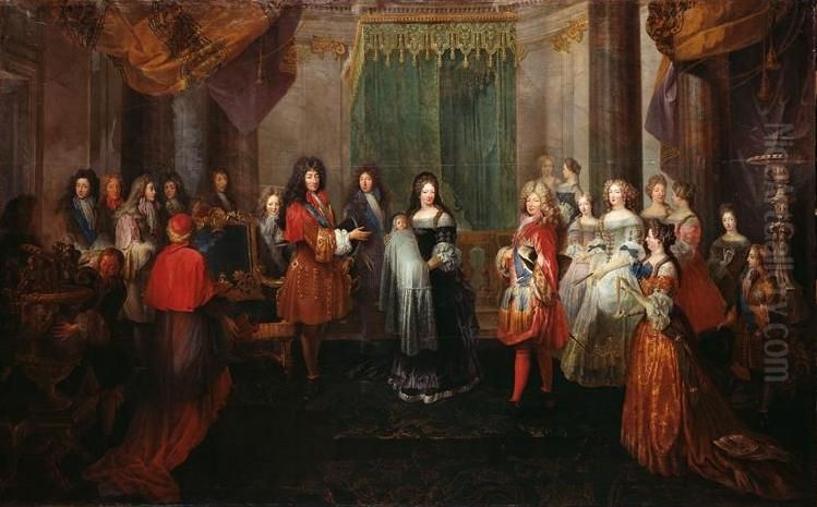 The Birth of the Duke of Burgundy Oil Painting by Jean-Antoine Watteau