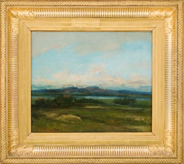 Les Etangs a Palavas Oil Painting by Gustave Courbet
