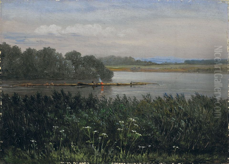 Elbinsel bei Pillnitz Oil Painting by Carl Gustav Carus