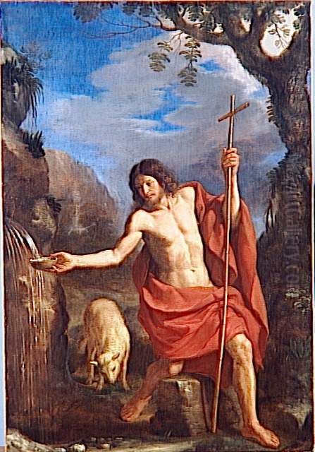 Saint-Jean-Baptiste Oil Painting by Giovanni Francesco Barbieri
