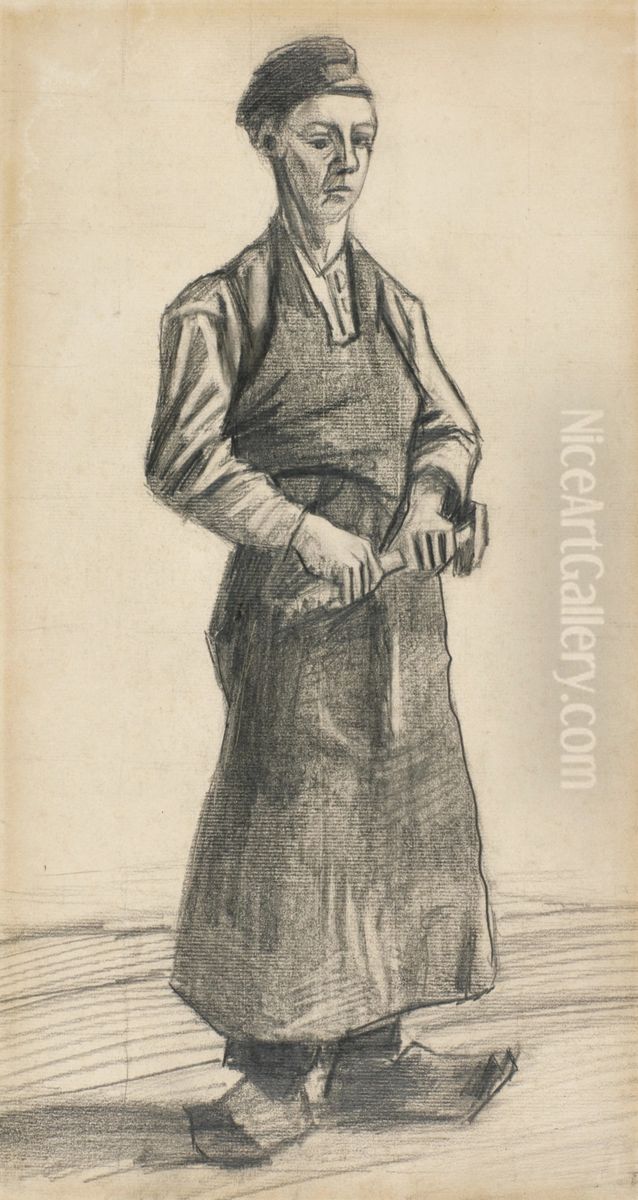 Study of a Blacksmith Oil Painting by Vincent Van Gogh