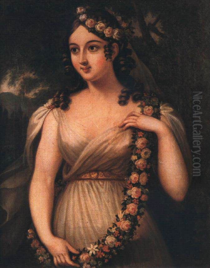 May Oil Painting by Janos Rombauer