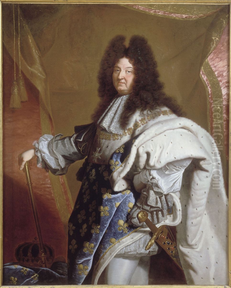 Louis XIV, King of France (1638-1715) Oil Painting by Hyacinthe Rigaud