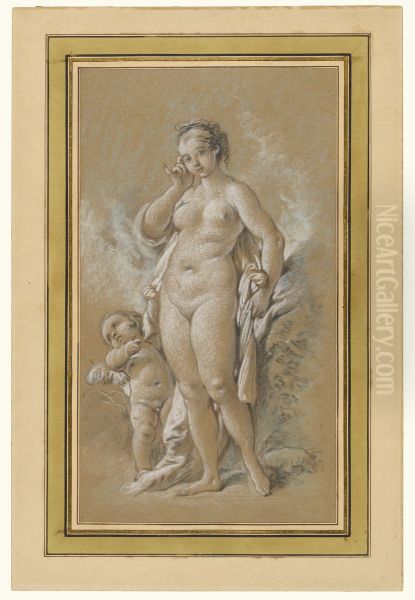 Venus and Cupid Oil Painting by Francois Boucher