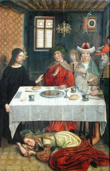 The Meal at the House of Simon the Pharisee Oil Painting by unknown