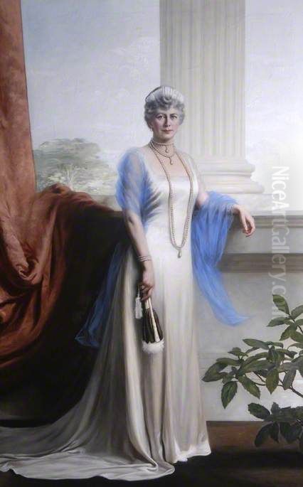 Queen Mary (1867-1953) Oil Painting by John St Helier Lander