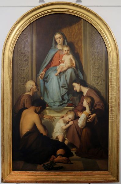 Consolatrix afflictorum Oil Painting by Nicolo Barabino