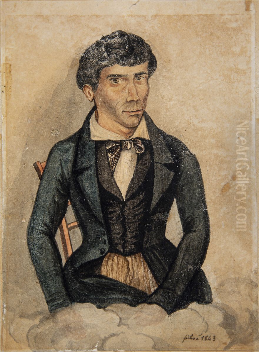 Tipo ituano (2) figura Oil Painting by Miguelzinho Dutra