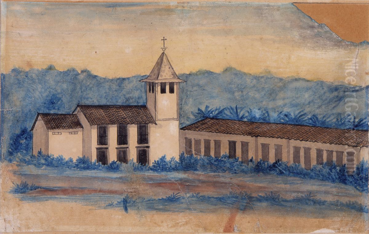 Asilo do Padre Bento Dias Pacheco (Igreja do Senhor do Horto), Itu Oil Painting by Miguelzinho Dutra