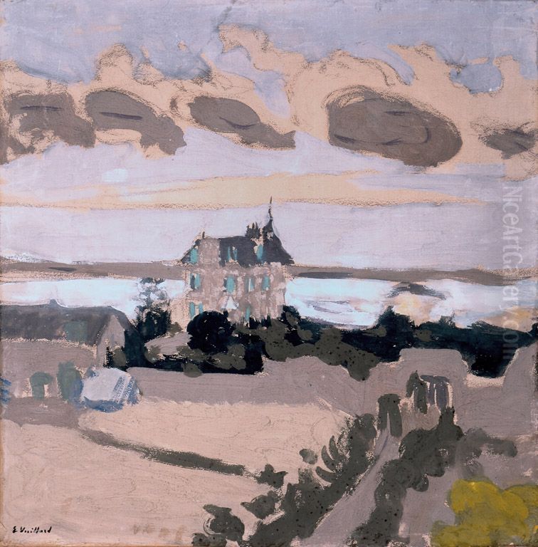 La villa Les Ecluses a Saint-Jacut-de-la-Mer Oil Painting by Jean-Edouard Vuillard