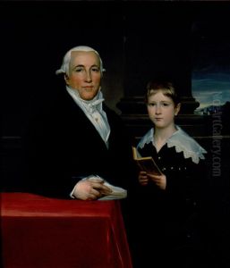 Portrait de Nicholas Legrand et son petit-fils, Joseph-Adolphe de Pujol