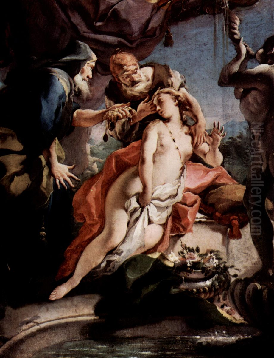 Susanna and the Elders Oil Painting by Giovanni Battista Tiepolo