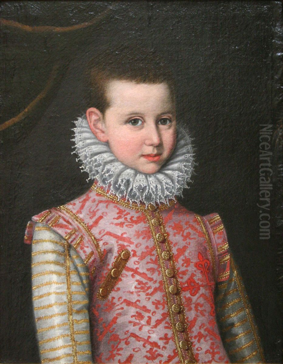 Portrait d'un jeune prince Oil Painting by Alonso Sanchez Coello