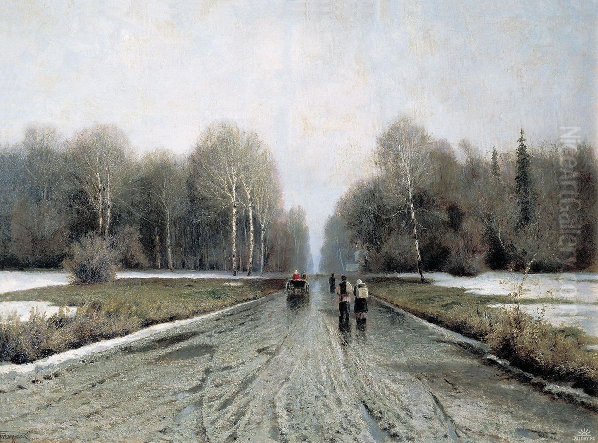 Early spring Oil Painting by Ivan Yendogurov