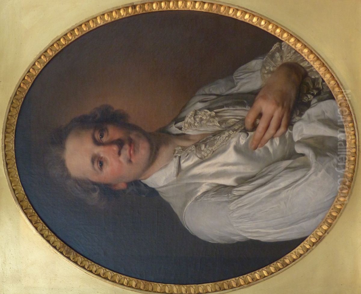 Abraham Fontanel Oil Painting by Joseph-Siffred Duplessis