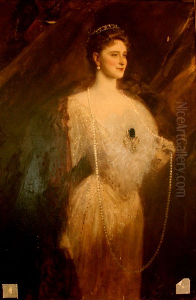 Portrait de Elisabeth Feodorovna Romanova Oil Painting by Jean-Joseph Benjamin-Constant