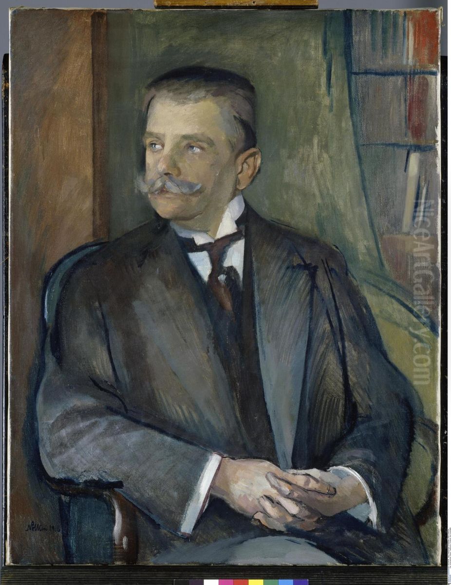 Oscar Troplowitz Oil Painting by Franz Nolken